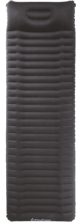 1904 DELUX COMFORT коврик надувной (черный, 210 х 65 х 10/18 см)
