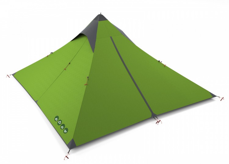 Палатка HUSKY SAWAJ 2 TREK (зеленый)