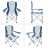3818 Arms Chair   кресло скл. cталь (84Х50Х96, черно-серый)